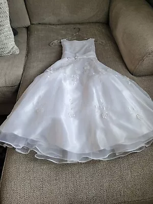 Angel Club Girls Long White Dress Size 8 New • $20