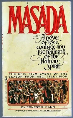 Masada By Ernest K. Gann (1981 Mass Market Paperback) • $6.99