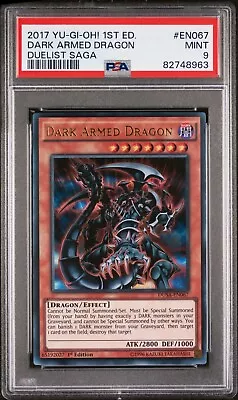 Yugioh Dark Armed Dragon DUSA-EN067 Ultra Rare 1st Edition PSA 9 • £39.99