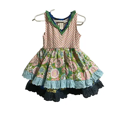 Matilda Jane Cake Walk Tank Dress From It’s A Wonderful Parade Line Size 4 • £17.02