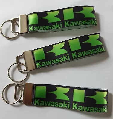 Kawasaki Style Logo Motorbike Motorcycle Superbike Keyring Key Fob Handmade Gift • £3.85