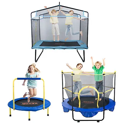 VEVOR Trampoline For Kids 3FT/5FT Indoor/Outdoor Foldable Baby Trampoline • £57.83