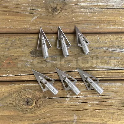 Archery Hunting Glue-On 135gr Broadheads 8mm 2 Blade For Wooden Bamboo Shafts • $22.51