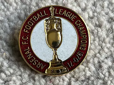 1970-71 Arsenal FC Football League Champions Metal & Enamel Badge • £8.99