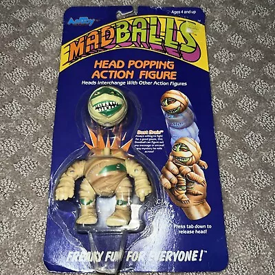 NOS AmToy MadBalls Head Popping Vintage Action Figure 1986 DUST BRAIN Sealed • $999