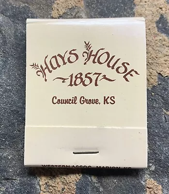 Vintage Hays House Matchbook. Council Grove KS. • $15