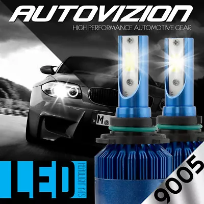 AUTOVIZION 38800LM 388W CREE LED Headlight 9005 HB3 H10 9145 6000K White Bulb Pr • $19.39