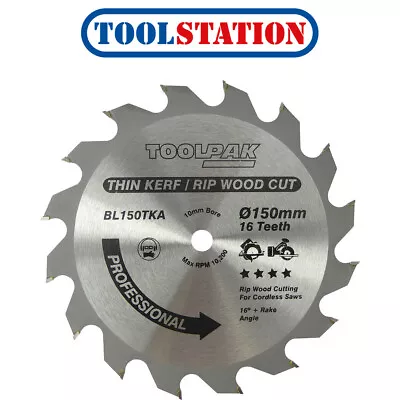 Thin Kerf TCT Blade 150 X 10mm X 16T • £6.19