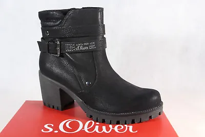 S.oliver Ankle Boots Shoes Black 25426 New • $51.24