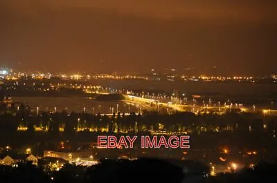 £1.85 • Buy Photo  Portsmouth Twilight Portsdown Hill View Portsmouth Is Twinkling In The Ni