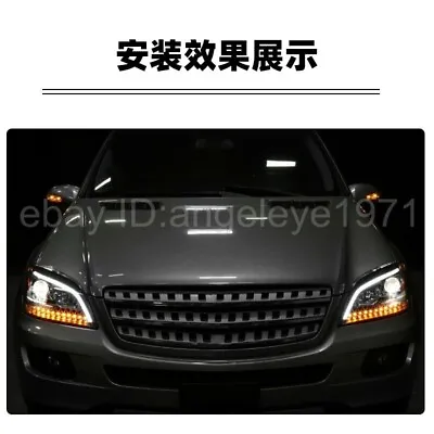 LED Front Lampsfor Benz 2005-2008 Year W164 ML63 ML350 ML500 Head Lights Black • $807.49