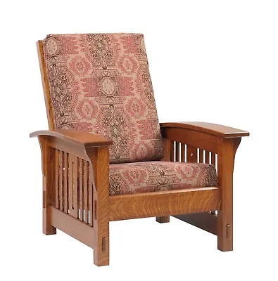 Custom Made | Arts & Crafts | Stickley Style | Morris Mission Chair | USA Made! • $1399