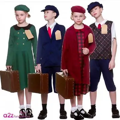 £13.99 • Buy NEW Wartime WW2 Schoolboy Schoolgirl 1940's Book Day Fancy Dress 5-13 Years