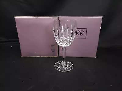 Mikasa Clear Crystal Heavy Wine Glasses Old Dublin Pattern 6 1/2  Set Of 8 L2442 • $69.99