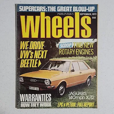 WHEELS - Vintage Australian Motoring Magazine Vol.37 No.4 Sept. 1972 BATHURST • $10.19