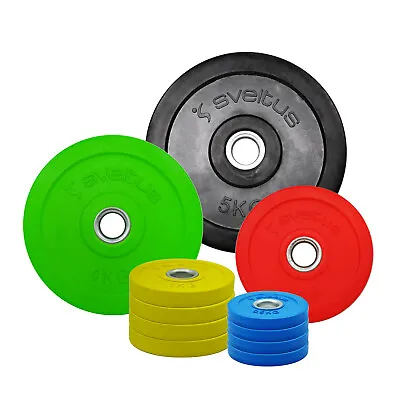 $22.46 • Buy 0.5kg - 5kg Energetics  Rubber Coated Cast Iron Weight Plate - Commercial Grade