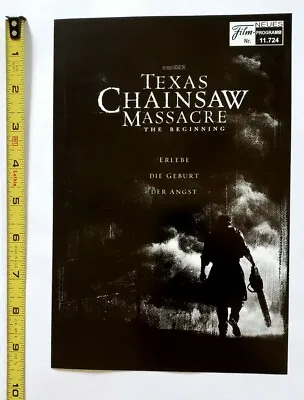 Vintage Horror Movie Promo Program #132 - Texas Chainsaw Massacre The Beginning  • $7.50