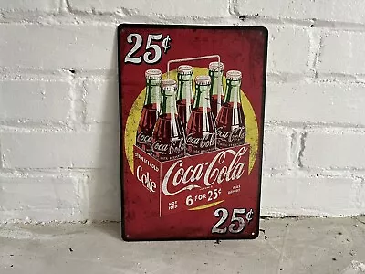 Coca Cola Vintage Style Tin Metal Bar Sign Poster Man Cave Collectible New • $6.99