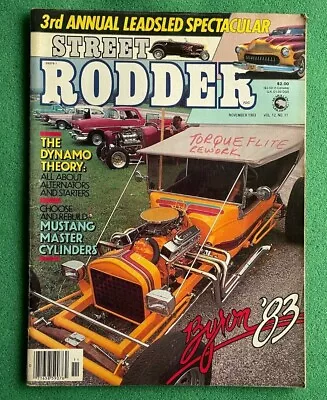 STREET RODDER Magazine November 1983 Ford Mustang Master Cylinders • $14.99