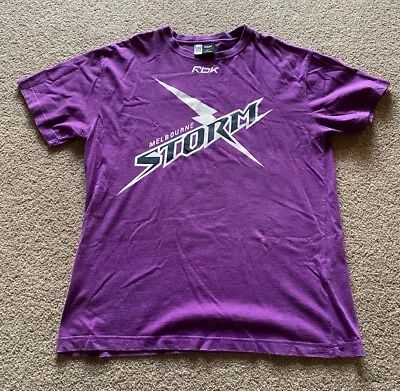 £17.89 • Buy Melbourne Storm NRL Rugby Reebok RBK Purple Tshirt - Size L