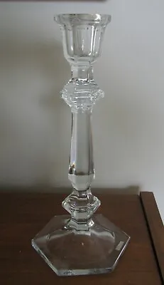 Val St Lambert ?? Lead CRYSTAL CANDLE HOLDER Candlestick 9.75  • $19.95