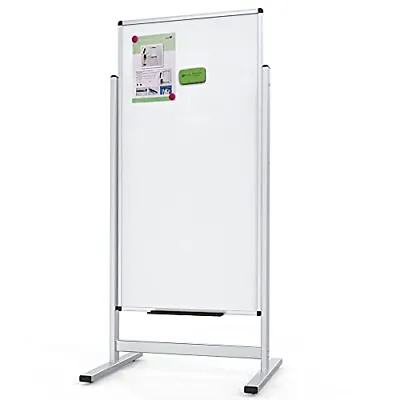 Double-Sided Magnetic Stand Whiteboard Aluminium Frame & Stand H1200xW600mm • £82.99