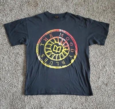 Vintage The Moody Blues Tour 1994 T-Shirt Brockum XL Single Stitch Black 🇺🇸 US • $29.99