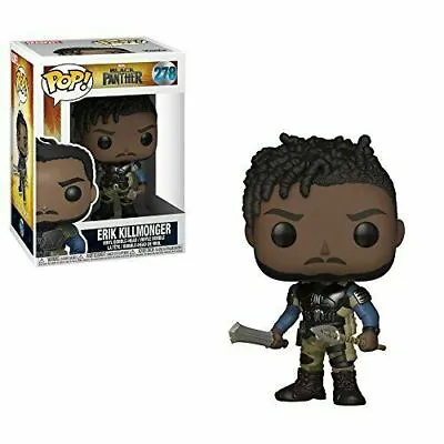 BOX DAMAGED! Funko Pop! Marvel Black Panther - Erik Killmonger Vinyl Figure #278 • £8.99