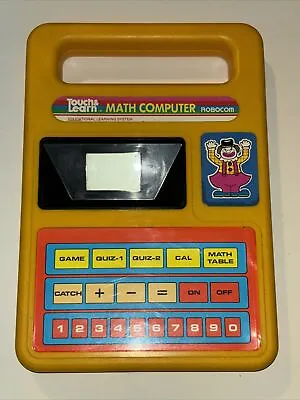 Vintage 1987 RoboCop Touch & Learn Math Computer Educational Learning System Toy • $8.74