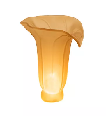 Meyda Tiffany 10220 High Pond Lily 6  Tall Lamp Shade - Amber • $34.07