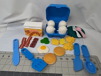 Fisher Price Fun With Food Breakfast Eggs Bacon Pancakes Utensils Waffles • $79.95