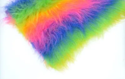 Long Pile Faux Fur Fabric Material - Various Colours And Sizes - Fake Fur • £113.99