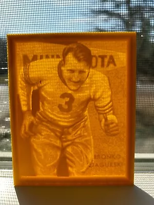 Lithophane Of 1935 National Chicle Bronko Nagurski • $18