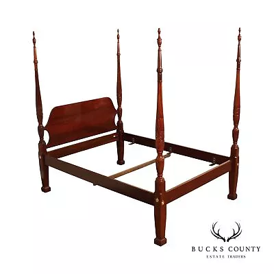 Councill Craftsmen Traditional Mahogany Queen Poster Bed • $2395