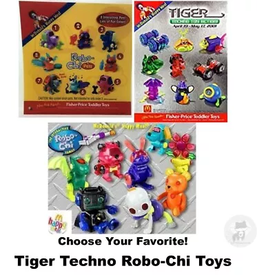 McDonald's 2001/2002 Tiger Techno & Robo-Chi (Poo-Chi)Toys-Pick! • $6.50