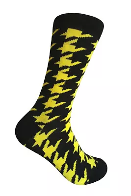 Men's Mid-calf Various Colors Houndstooth  Pattern Multi-occasion Dress  Socks • $11.99