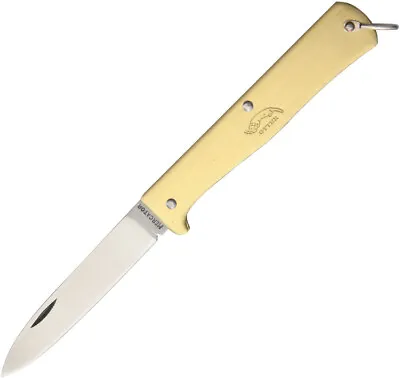 OTTER-Messer Small Mercator Brass Folding Carbon Steel Pocket Knife 10701 • $53.95