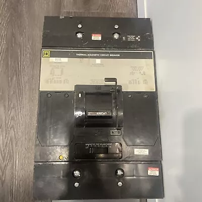 Square D Mhl36800 800 Amp Circuit Breaker 3 Pole 600 Vac 250 Vac • $800