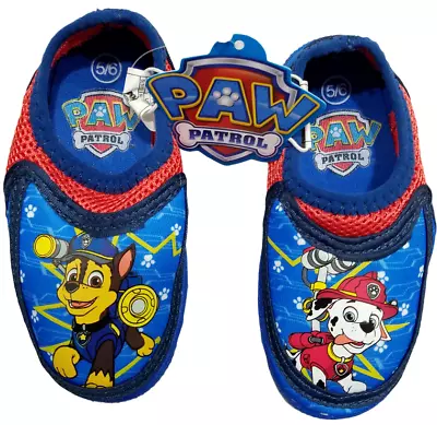 Paw Patrol Chase Marshall Toddler Water Shoes Boys Slip On Blue Small (5/6) New • $11.66