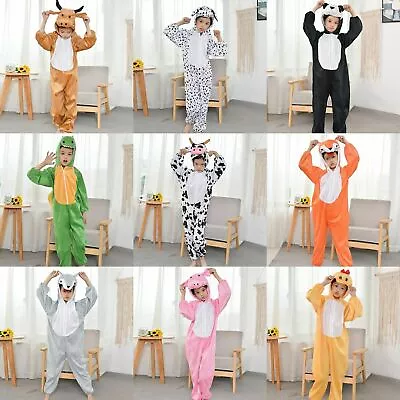 Child Kids Animal Costume Jumpsuit For Boys Girls School Performance Costumes • £20.38