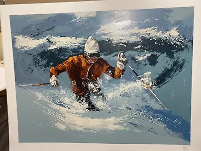 Mark King “Powder Skier  Hand Signed & Numbered • $125