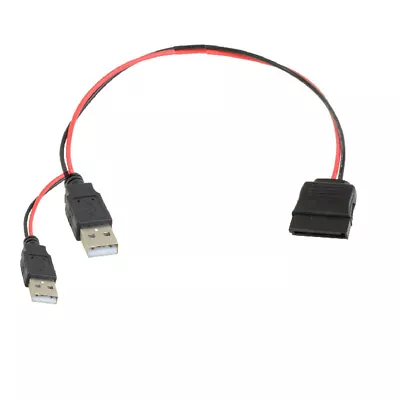 USB To SATA 15 Pin Adapter Cable Power Cord For 2.5 SATA Hard Disk Drives Durabl • £5.26