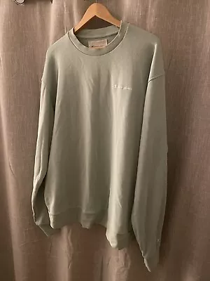 Mens Champion Sweatshirt Mint Green Size 2XL XXL Like Reverse Weave • £0.99