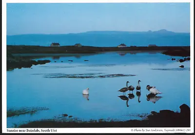 Boisdale (Lochboisdale) South Uist Outer Hebrides - Sunrise - Postcard C.1980s • £2.75