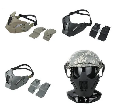 JAY FAST Module PDW MESH Mask Tactical Half Face Rail Mask Fit AF Helmet TMC2623 • £22.45
