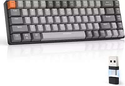 TKL 60% Wireless Mechanical Gaming Keyboard Bluetooth /Type-C Recevier Hot Swapp • $52.99