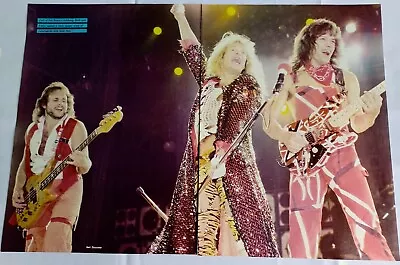 Van Halen~eddie/michael Anthony/david Lee Roth~1983 2-page Poster~pinup Clipping • $19.99