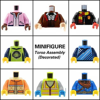 LEGO Minifigure Decorated Torso Assembly - More Colors & Design! • $6.22