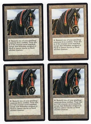 $13.50 • Buy 4x 1993 MTG MAGIC THE GATHERING ARABIAN NIGHTS EBONY HORSE LIGHT PLAY X4