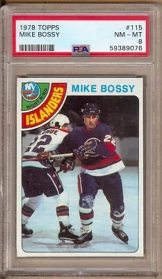 1978 Topps #115 Mike Bossy Rc Psa 8!! • $155